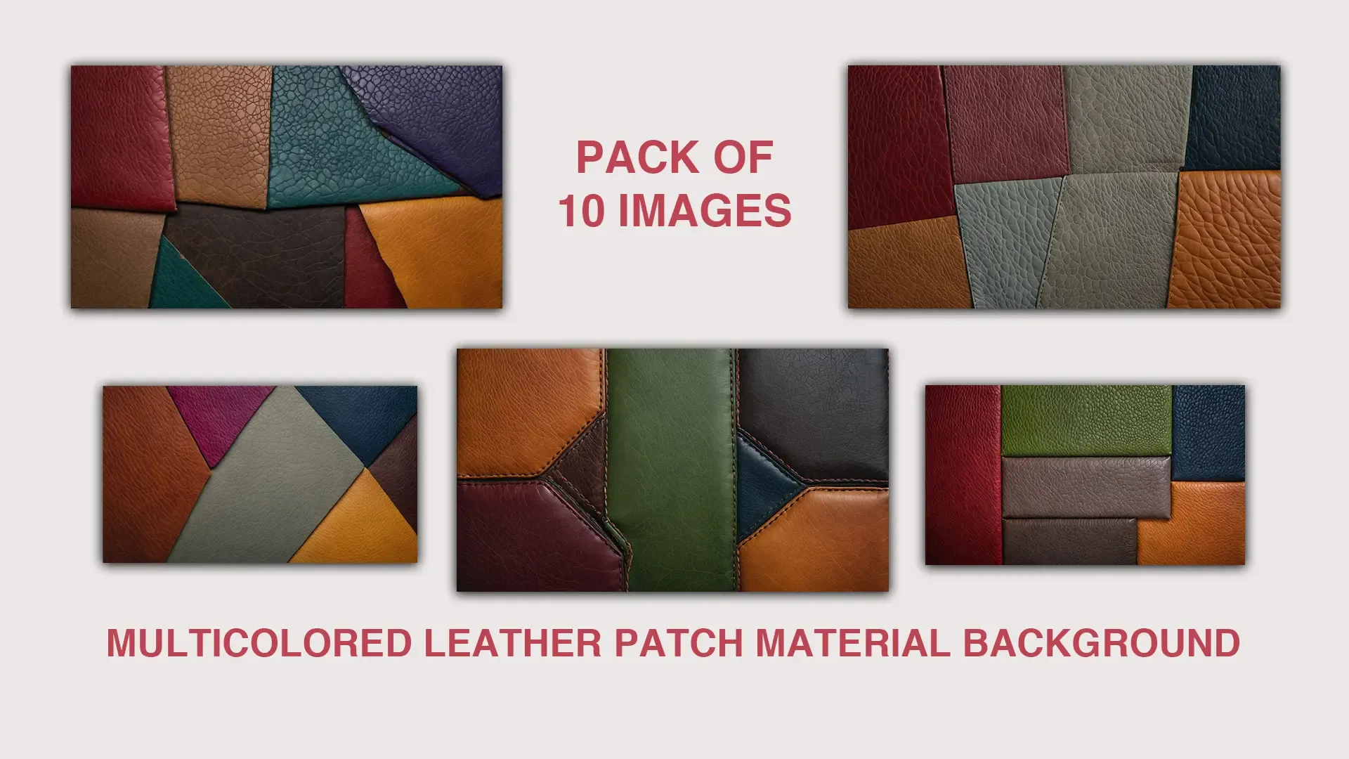 Multicolor Leather Material Patch Background